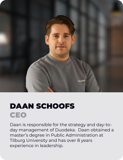 Daan is the CEO of Duodeka