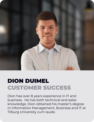 Dion is customer success manager at Duodeka